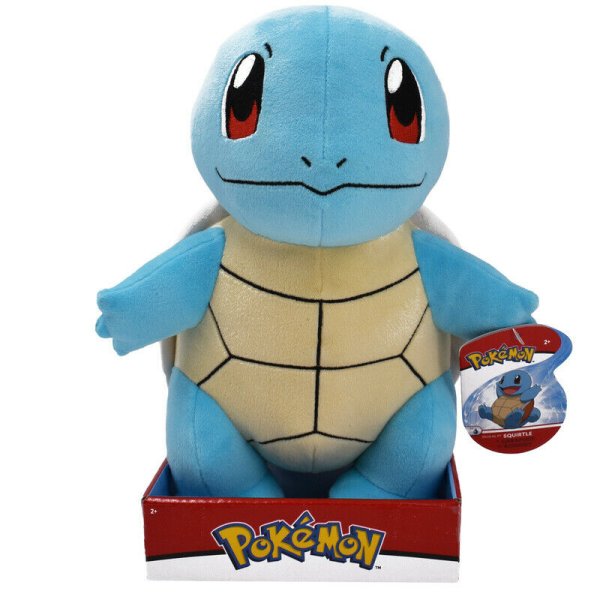 Schiggy im Kasten Pl&uuml;schfigur 25 cm - Pokemon Kuscheltier von Wicked Cool Toys