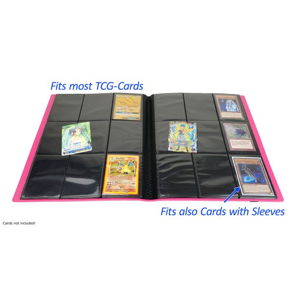Arkero-G Premium 9-Pocket Card Binder (Tausch- &amp; Sammelalbum) - Pink