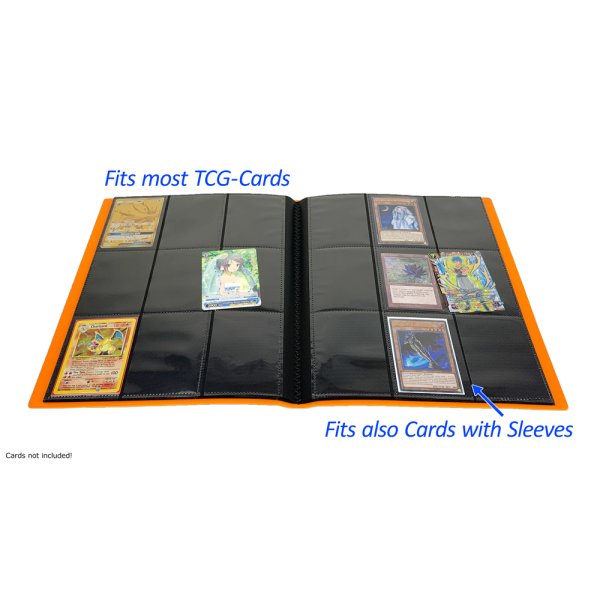 Arkero-G Premium 9-Pocket Card Binder (Tausch- &amp; Sammelalbum) - Orange