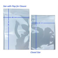 Arkero-G Team Bags: Durchsichtig (100 wiederverschlie&szlig;bare H&uuml;llen) 86x114mm