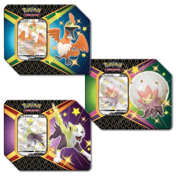 Alle 3 Gl&auml;nzendes Schicksal V Tin Boxen: Urgl V, Cottomi V, Bellektro V (deutsch)