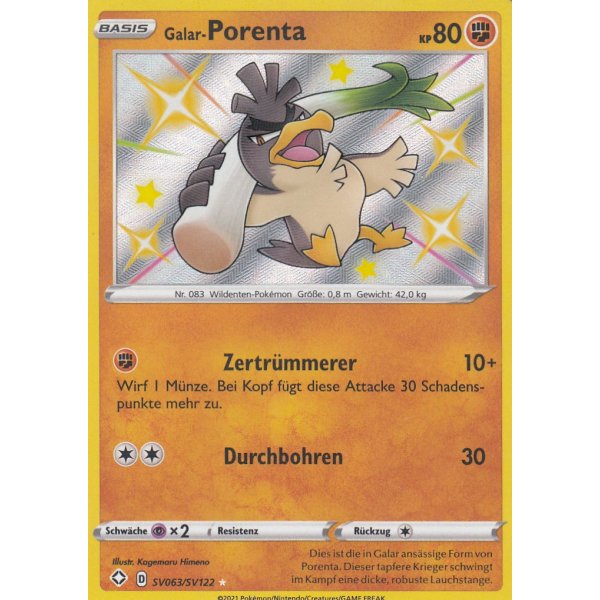 Galar-Porenta SV063/SV122 SHINY