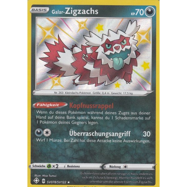 Galar-Zigzachs SV078/SV122 SHINY