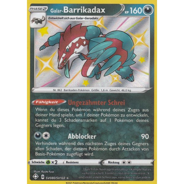 Galar-Barrikadax SV080/SV122 SHINY
