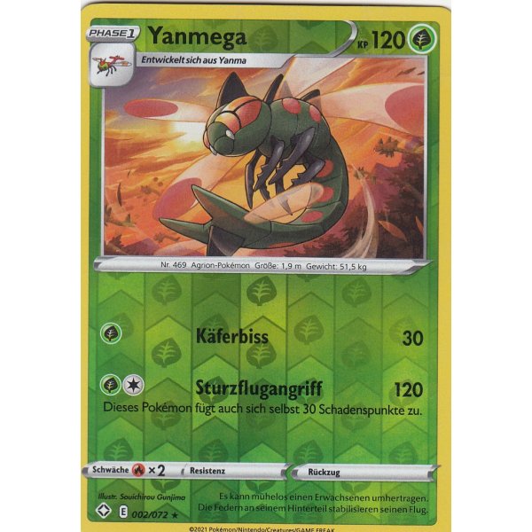 Yanmega 002/072 REVERSE HOLO