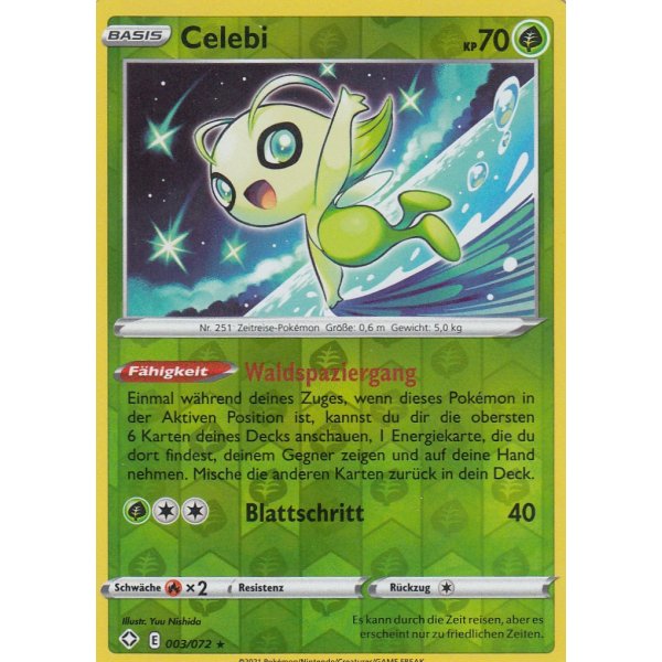 Celebi 003/072 REVERSE HOLO