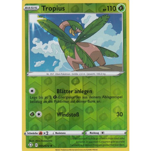 Tropius 005/072 REVERSE HOLO
