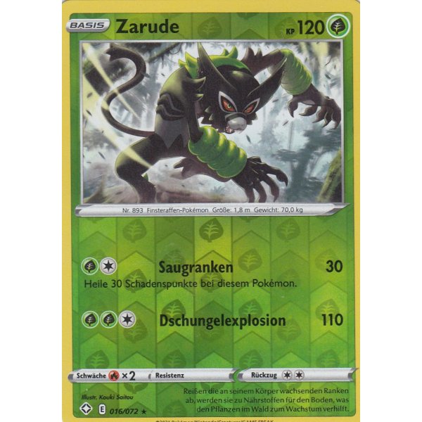 Zarude 016/072 REVERSE HOLO
