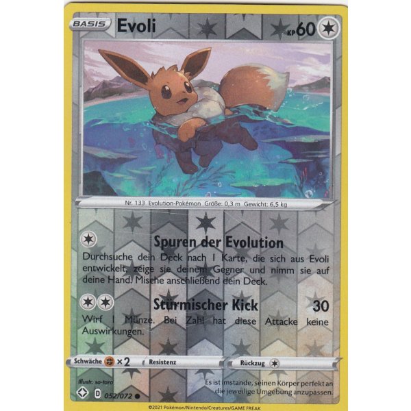 Evoli 052/072 REVERSE HOLO