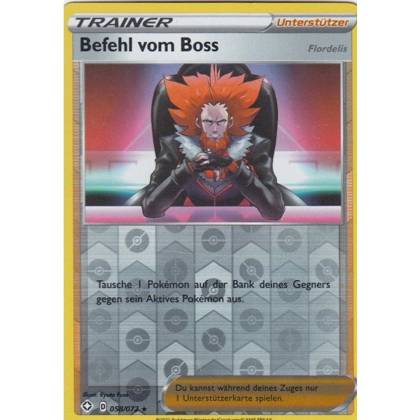Befehl vom Boss 058/072 REVERSE HOLO