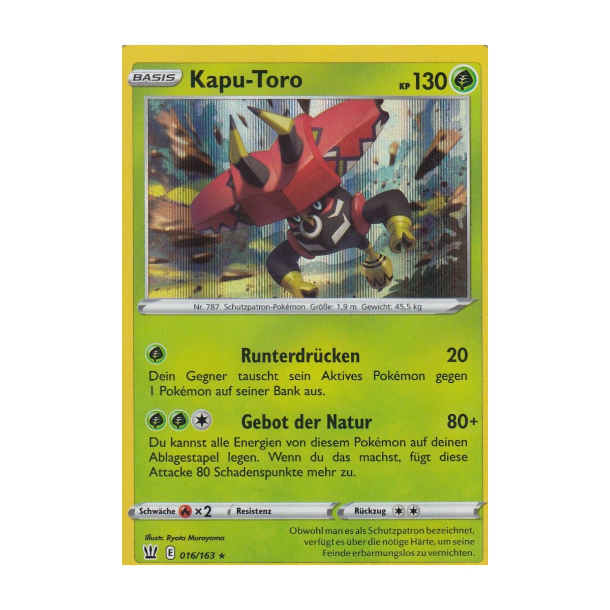 Pokemon Karten SWSH05 Kampfstile 16/163 Kapu-Toro