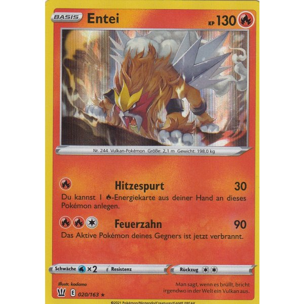Entei 020/163 HOLO