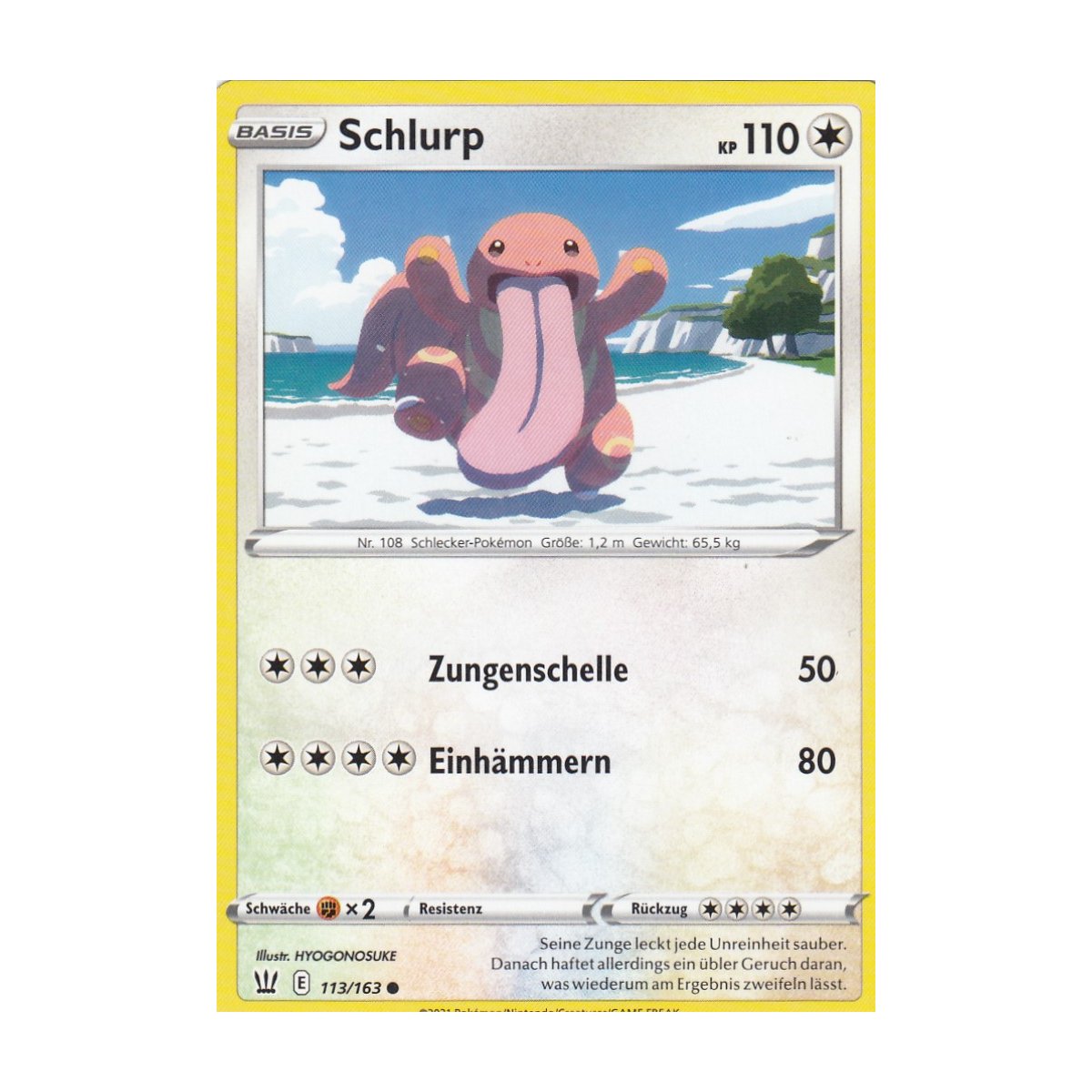 schlurp pokemon card 38/64 Jungle English Colorless Draining Kiss (30) Heal 30 damage from this Pokmon Schlurp - TEF 180/162 Art