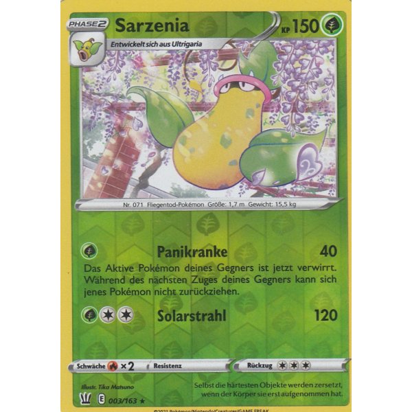 Sarzenia 003/163 REVERSE HOLO