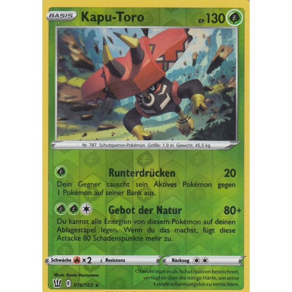 Kapu-Toro 016/163 HOLO REVERSE HOLO