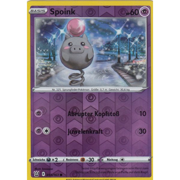 Spoink 055/163 REVERSE HOLO
