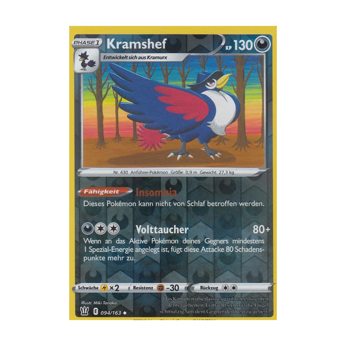 Pokemon Sammelkarte Kramurx & Kramshef