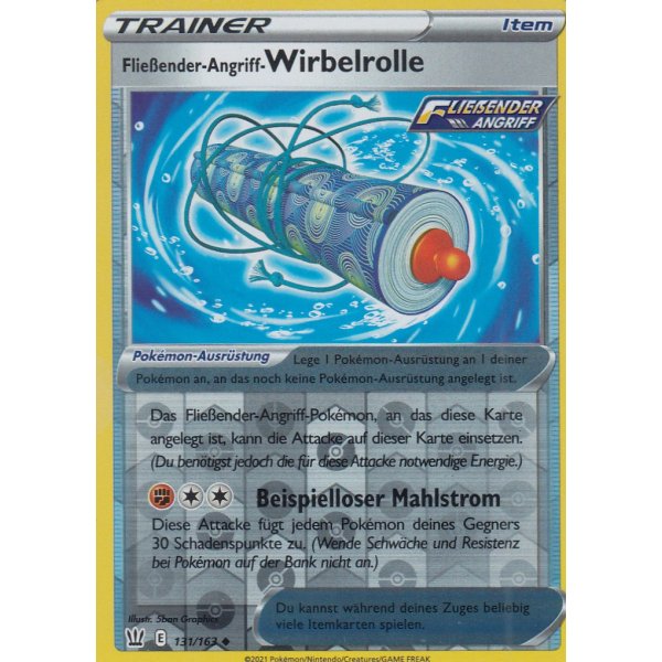 Flie&szlig;ender-Angriff-Wirbelrolle 131/163 REVERSE HOLO