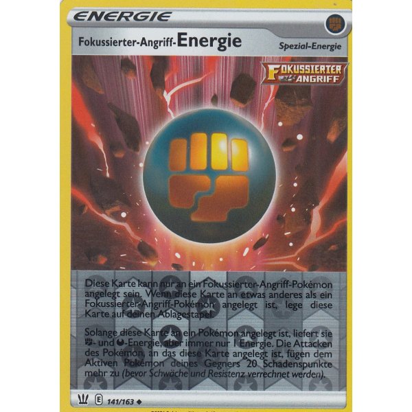 Fokussierter-Angriff-Energie 141/163 REVERSE HOLO