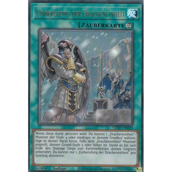 Einberufung der Dracheneinheit GFTP-DE039