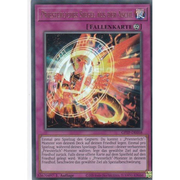 Priesterliches Siegel aus der Asche GFTP-DE058