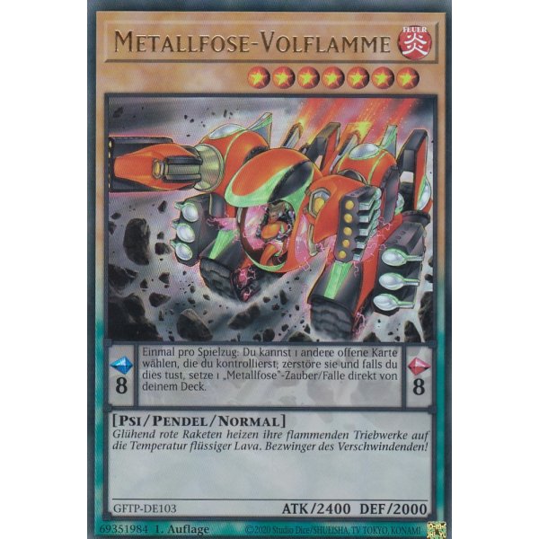 Metallfose-Volflamme GFTP-DE103
