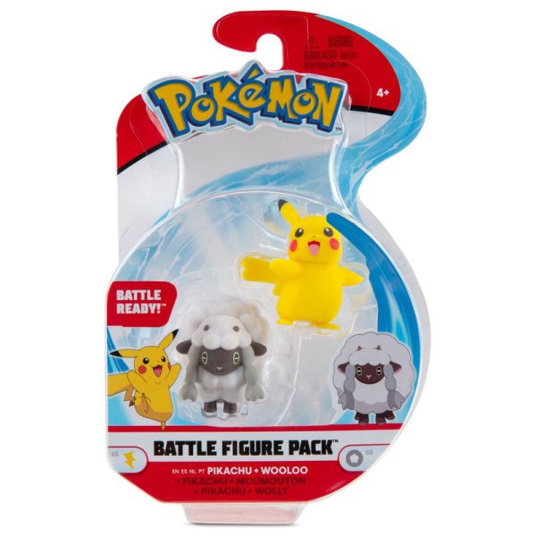 Pikachu, Wolly Pokemon Battleset Figure 4 cm von BOTI