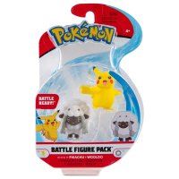 Pikachu, Wolly Pokemon Battleset Figure 4 cm von BOTI