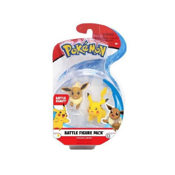 Pikachu, Evoli Pokemon Battleset Figure 4 cm von BOTI
