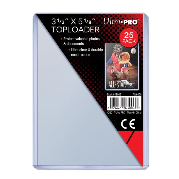 Ultra Pro Toploader 89mm x 130mm (25 dicke Schutzh&uuml;llen)