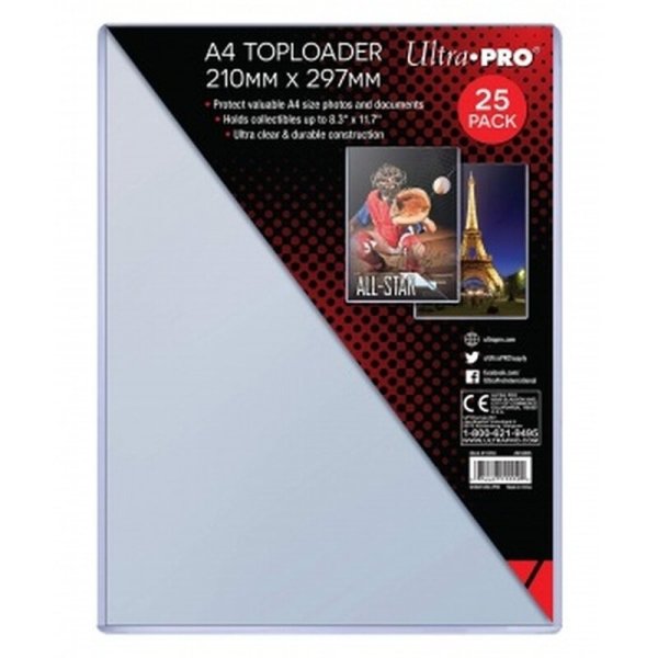 Ultra Pro A4 Toploader 210mm x 297mm (25 dicke Schutzh&uuml;llen)
