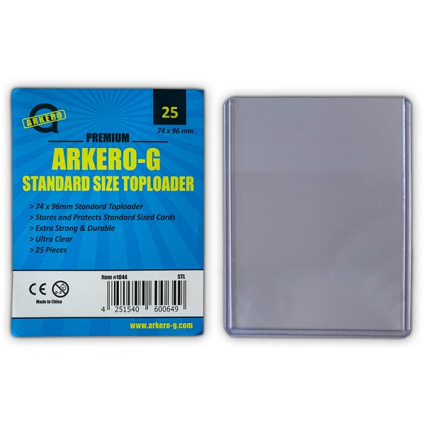 Arkero-G Standard Toploader (extrem dicke Schutzh&uuml;llen) - 25 St&uuml;ck