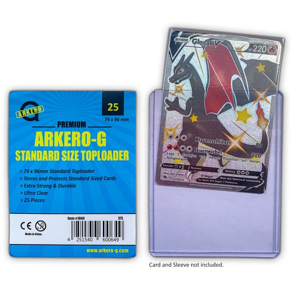 Arkero-G Standard Toploader (extrem dicke Schutzh&uuml;llen) - 25 St&uuml;ck