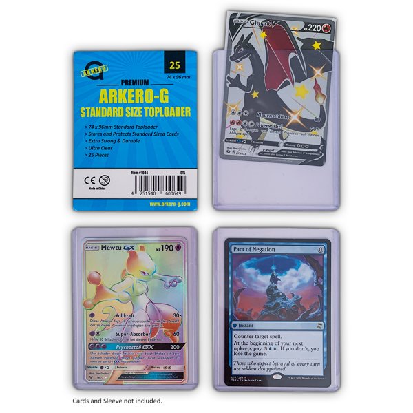 Arkero-G Standard Toploader (extrem dicke Schutzh&uuml;llen) - 25 St&uuml;ck