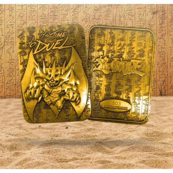 Yu-Gi-Oh! 24 Karat Gold plattiert Metallplatte Obelisk The Tormentor *LIMITIERTE EDITION*