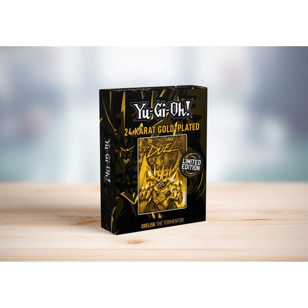 Yu-Gi-Oh! 24 Karat Gold plattiert Metallplatte Obelisk The Tormentor *LIMITIERTE EDITION*