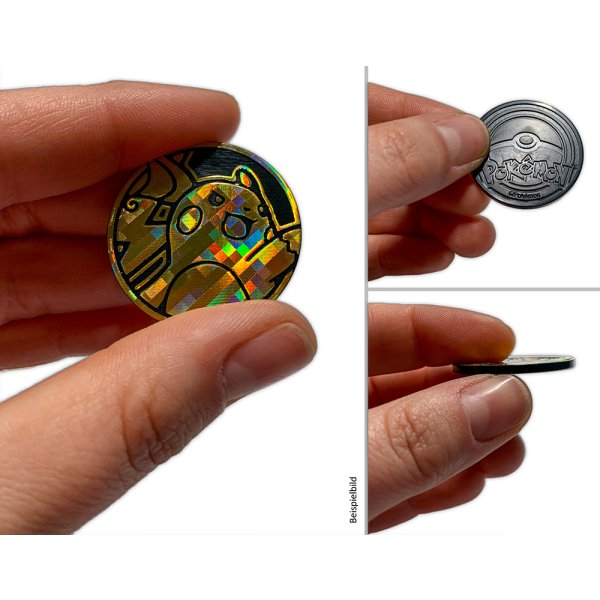 5 unterschiedliche Pokemon M&uuml;nzen - Set