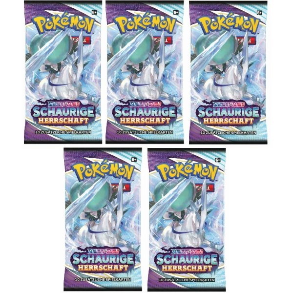 Schwert &amp; Schild 5x Schaurige Herrschaft Booster (deutsch)