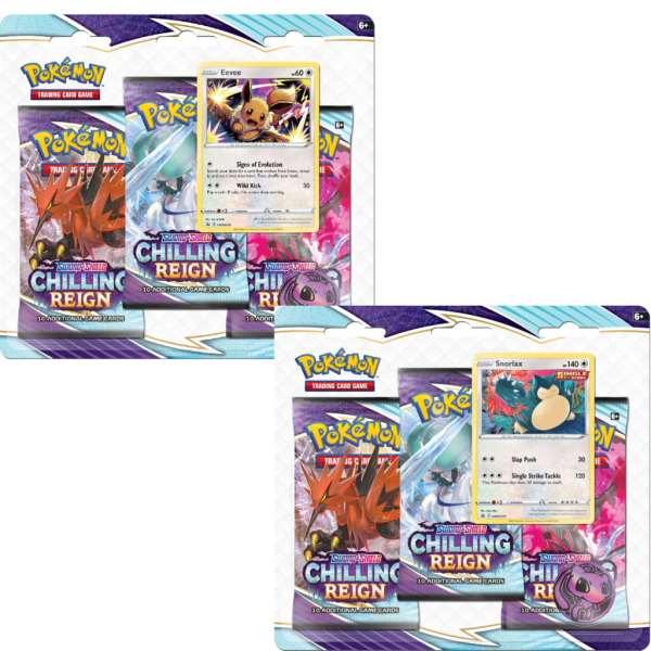 Sword &amp; Shield Chilling Reign 3-Pack Blister (englisch)
