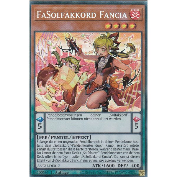 FaSolfakkord Fancia (Collector Rare) ANGU-DE017-Collector-Rare